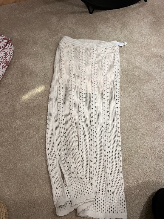 Olive & Oak Dresses & Skirts - Olive & Oak Cream Crochet Maxi Skirt